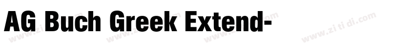 AG Buch Greek Extend字体转换